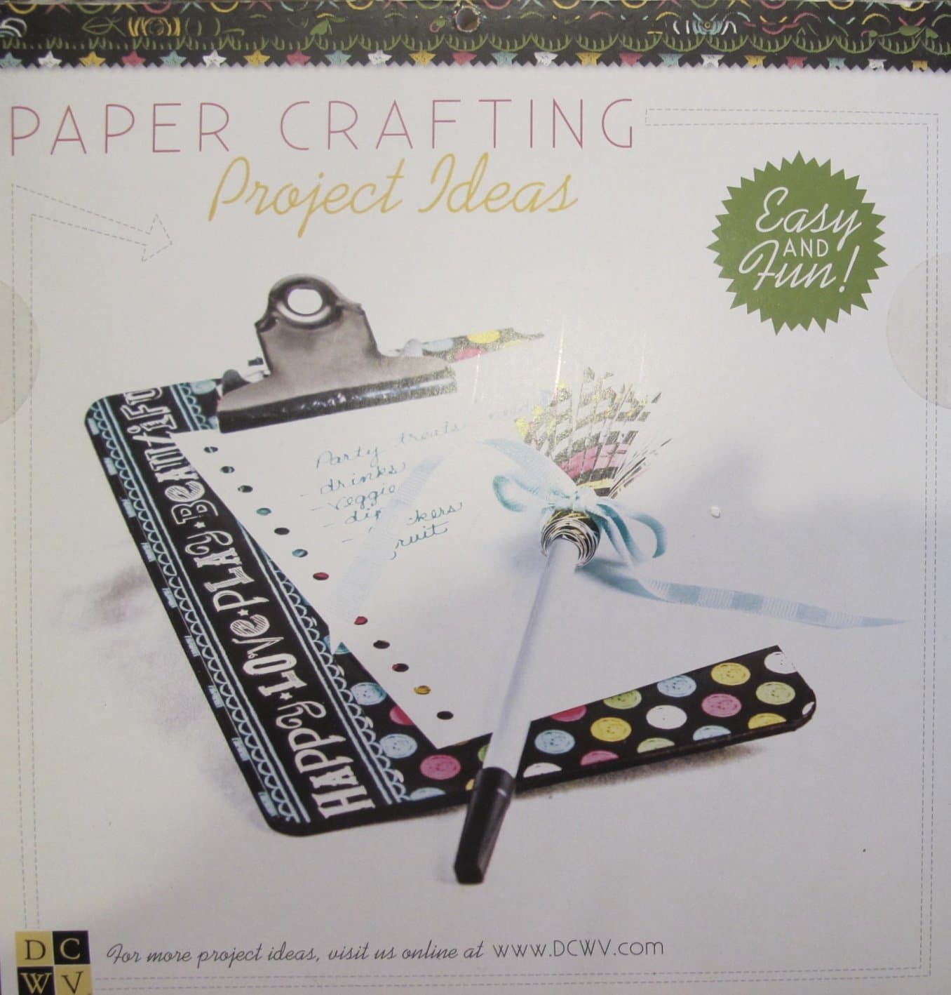 DCWV Limited Edition CHALK ART STACK PAD w 36 SHEETS of CHALKBOARD Finish 12" x 12" CARDSTOCK Acid Free (2013)