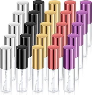 25 Pcs Glass Refillable Perfume Bottles Bulk