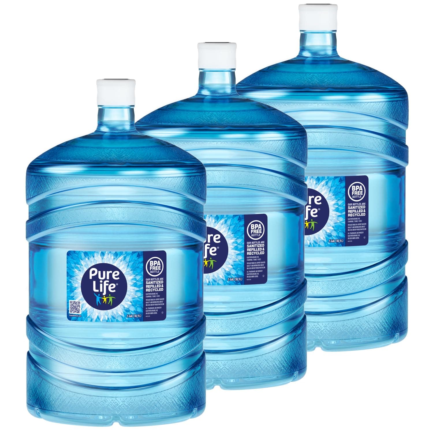 Pure Life® Purified Water - Three Bottle Bundle (5-Gallons each bottle)