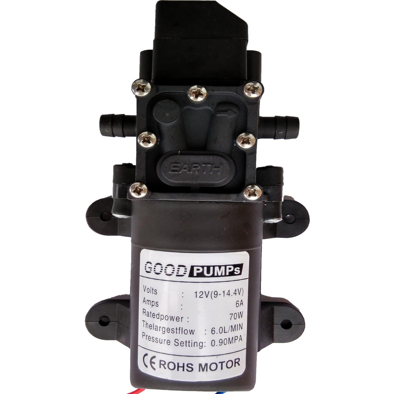 DC12 V 131PSI 6L/m Water High Pressure Diaphragm Self Priming Pump Caravan/Boat/RV/Garden