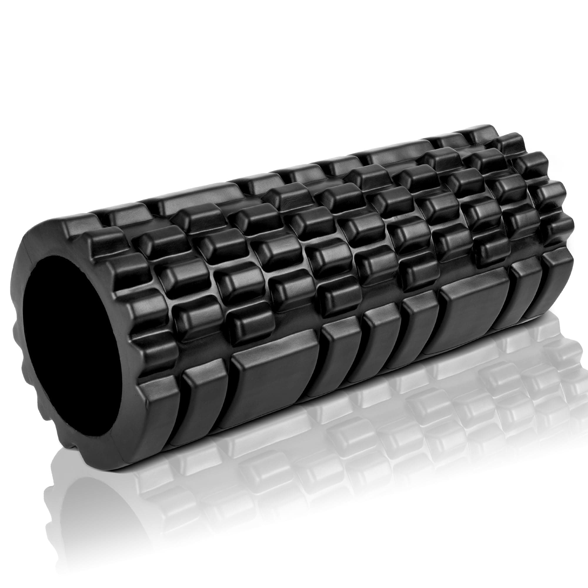 Foam Yoga Roller for Back Neck Legs 13" x 5.5" Muscle Grid Massage EVA Trigger Point-Deep Tissue Muscle Massage Tool Myofascial Physical Therapy Pain Relief Yoga Stretching Post Workout Release