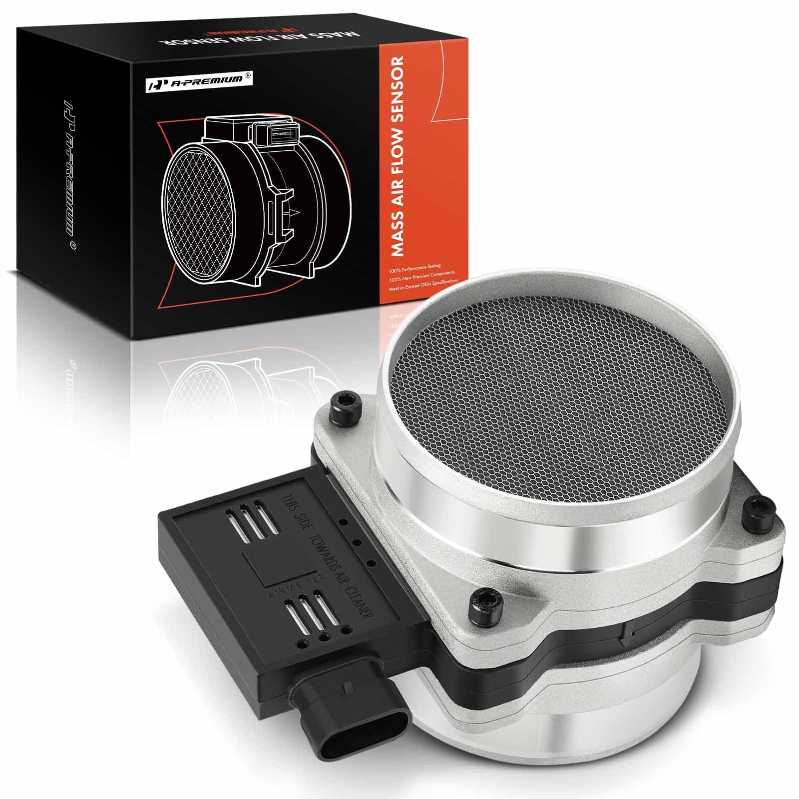 A-Premium Mass Air Flow Sensor Meter [6,8Cyl 4.3 5.0 5.7 7.4 8.1L] Compatible with Chevy & GMC & Cadillac Vehicles, Corvette, Camaro, Express, Escalade, Savana, Tahoe, Yukon, C/K Class, P30 & More