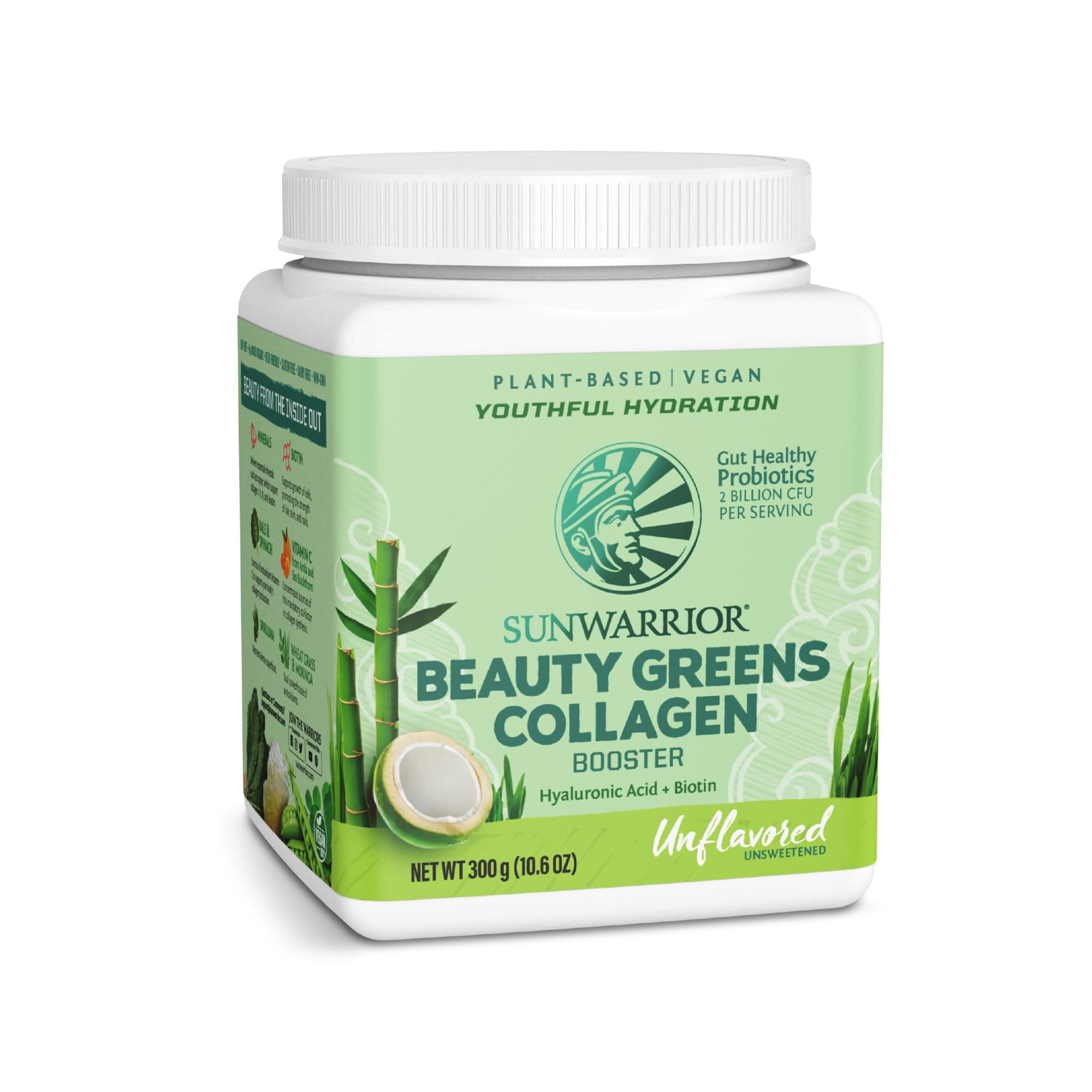 Beauty Greens Collagen Booster, Unflavored, 10.6 oz (300 g)