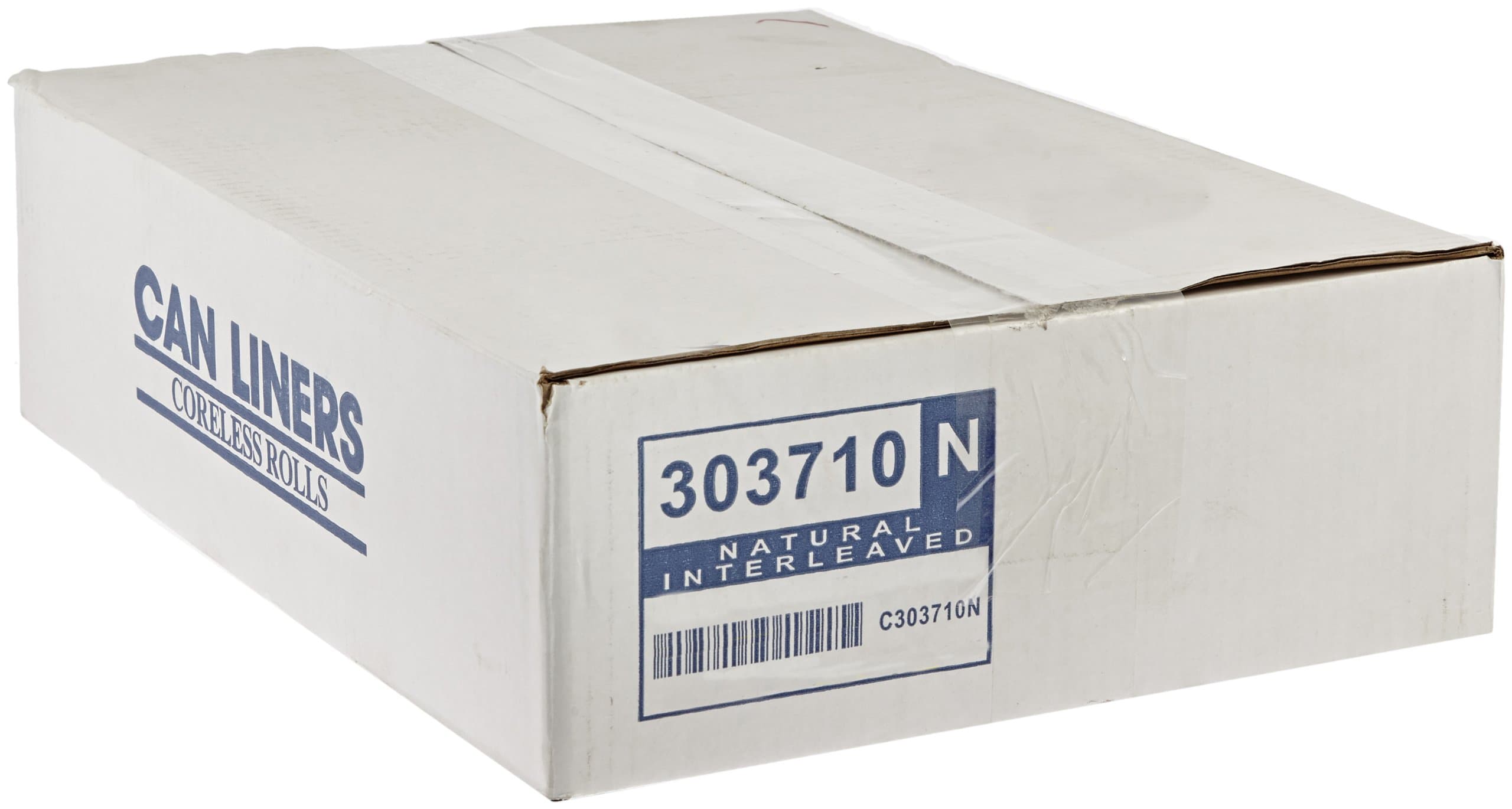 IPS Industries Spectrum CP303710N HDPE Institutional Trash Can Liner, 20-30 gallon Capacity, 37" Length x 30" Width x 10 micron Thick, Natural (Case of 500)