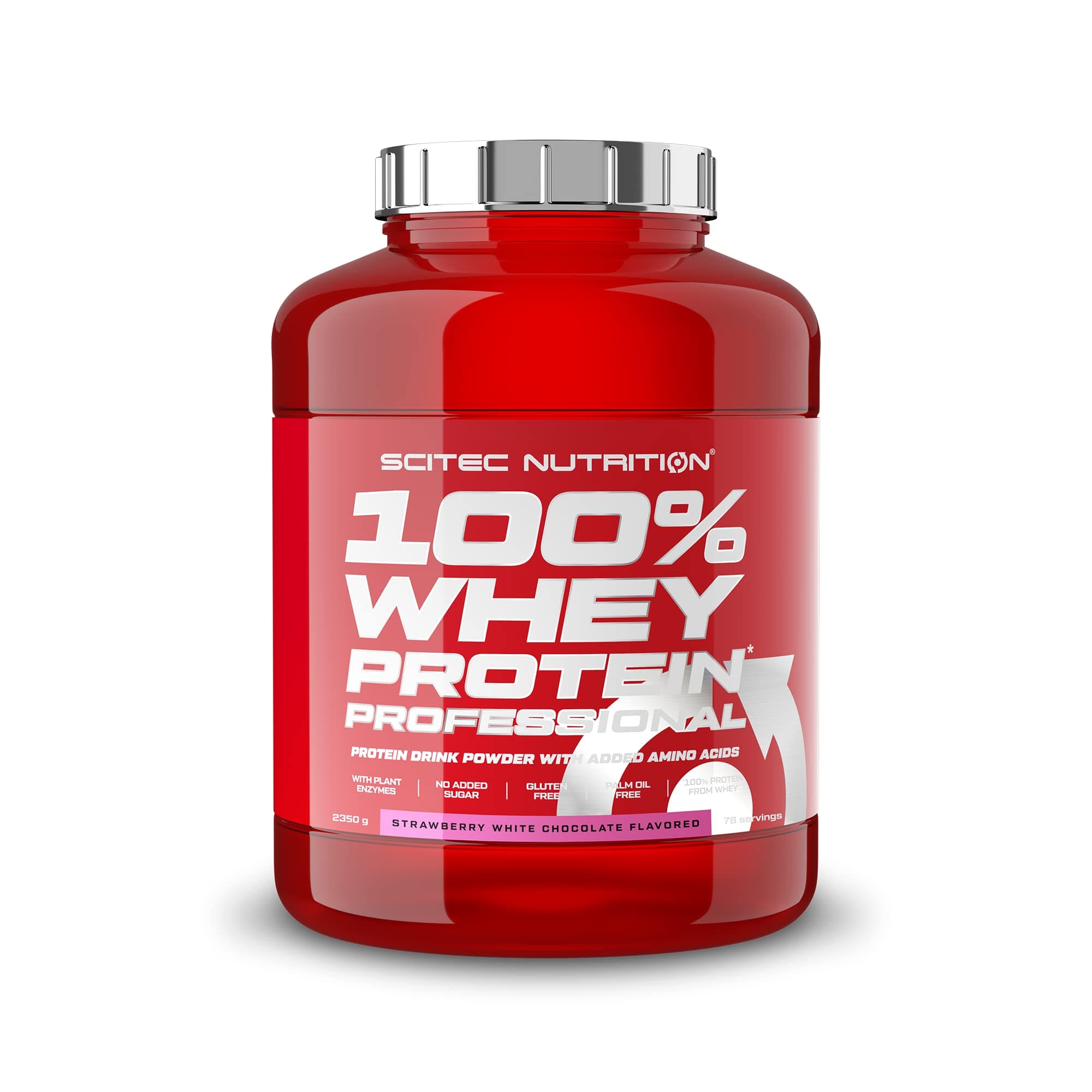 Scitec Nutrition 100% Whey Professional Protein Powder - 2350g, Strawberry White Chocolate