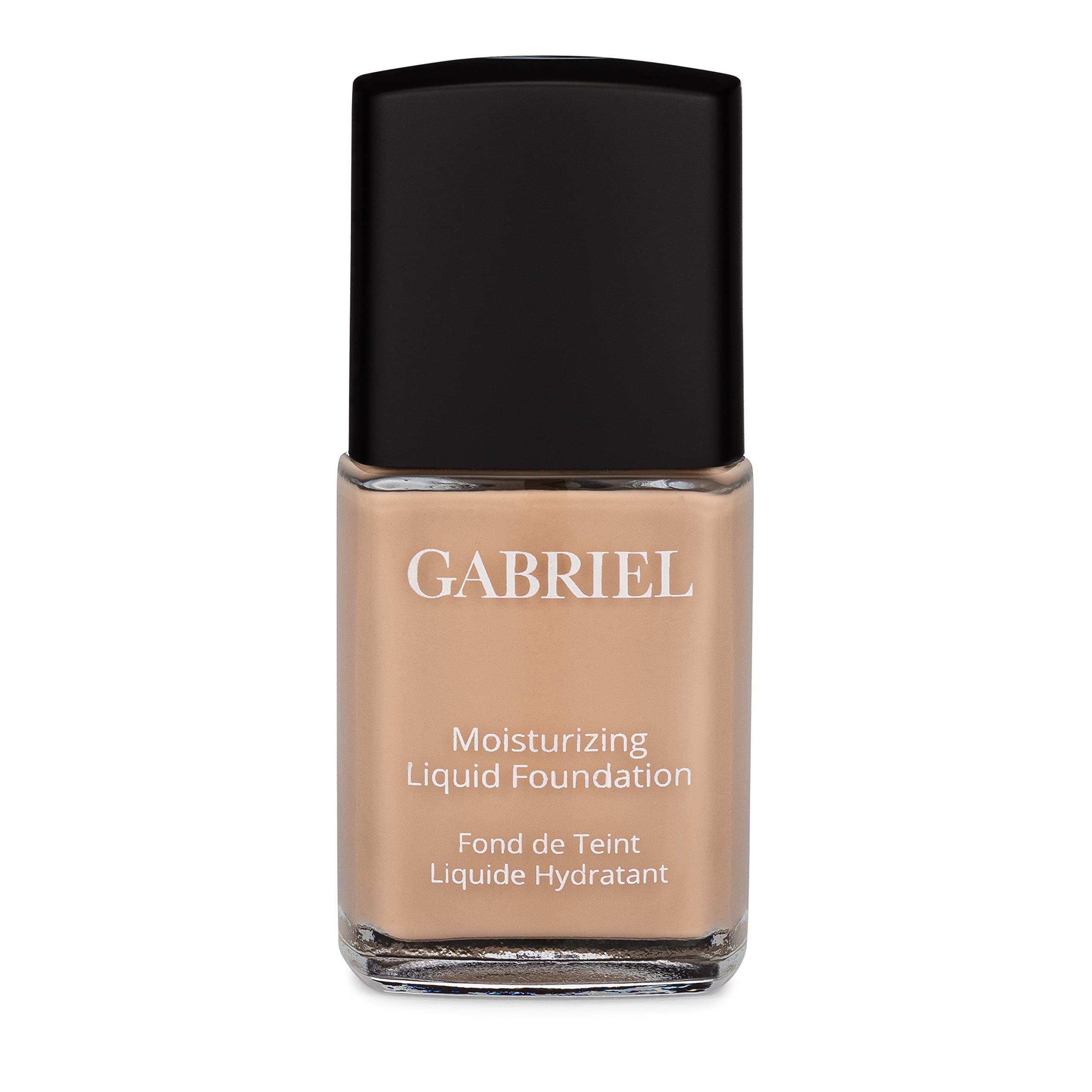 Gabriel Cosmetics Liquid Foundation, Organic Formula- 1 fl oz. (Natural Beige, 1.0)