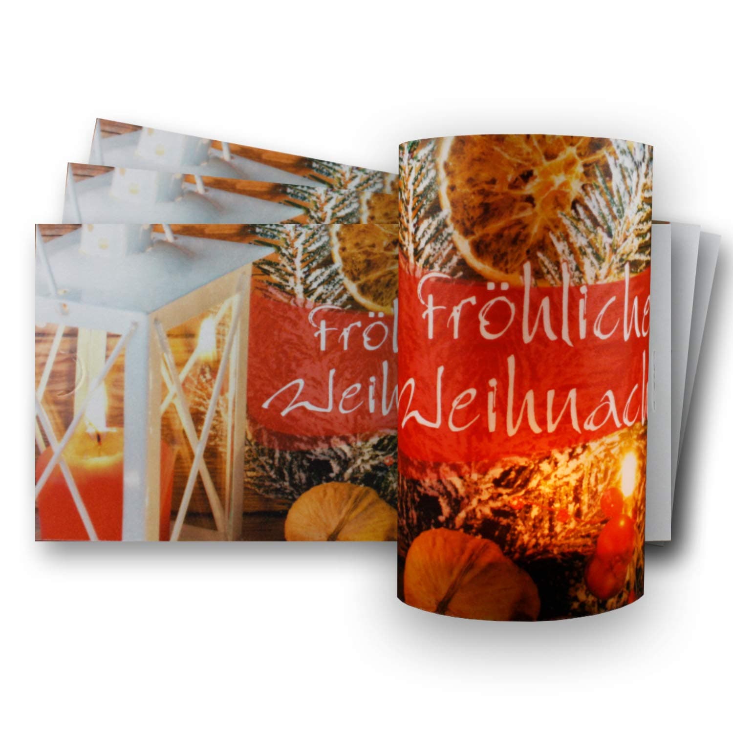 Pack of 10 White Lantern/Tealight Holder/Lantern Christmas –