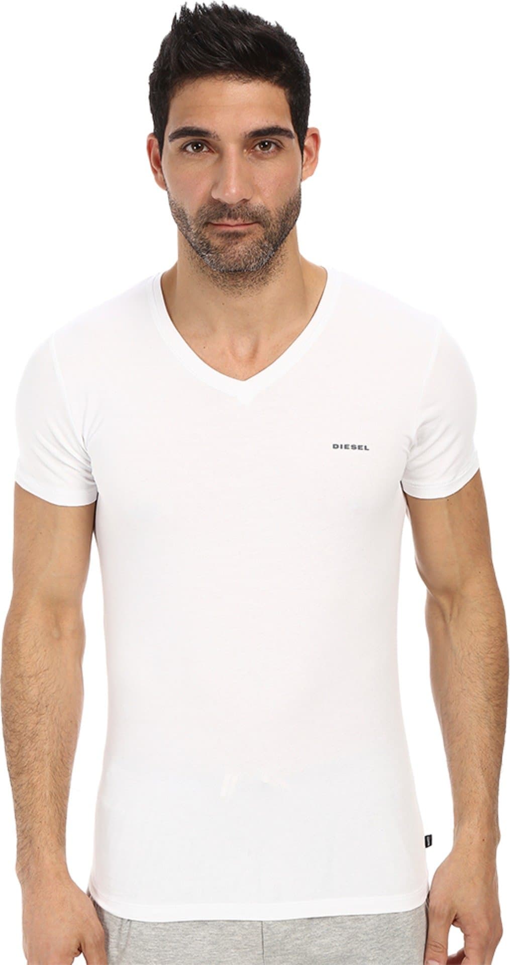 Diesel Men's Michael Essentials Logo V-Neck T-Shirt