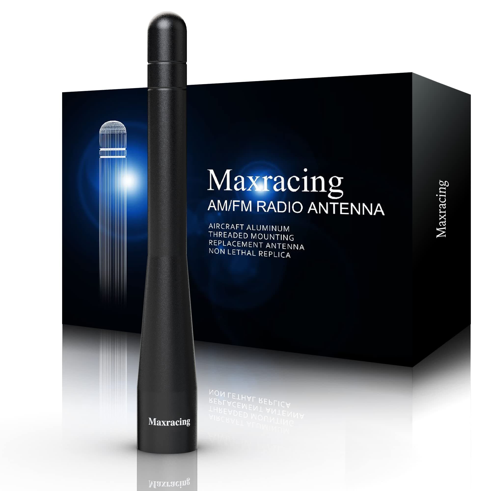 MAXRACING Short Truck Antenna Compatible with 2008 to 2018 Dodge Grand Caravan/Carwash Safe/Aluminum Replacement Antenna