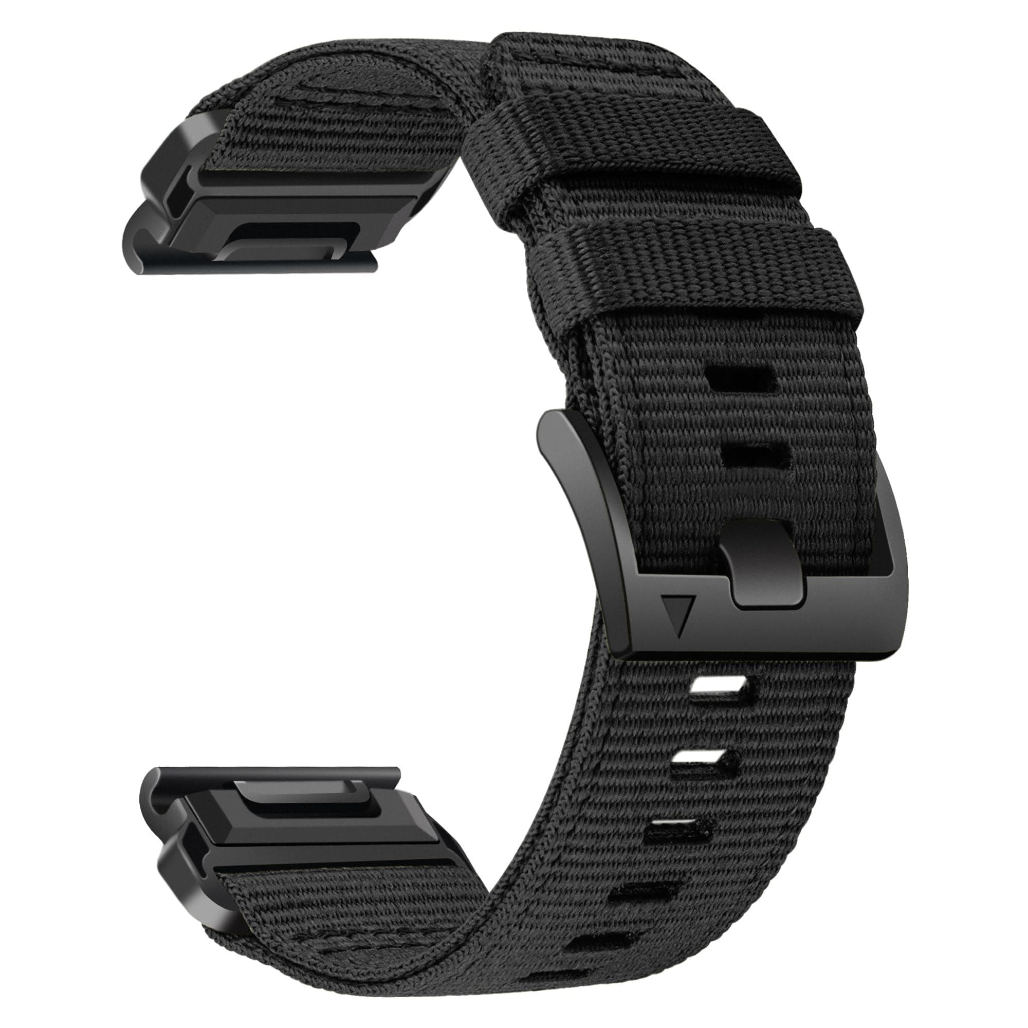 Heavy Duty Nylon Watch Band for Garmin Fenix 8 51mm/Fenix 7X/Enduro/Instinct 2X, Adjustable Sport Strap with Stainless Steel Clasp for Fenix 6X/5X, Tactix 7 Pro, epix Pro