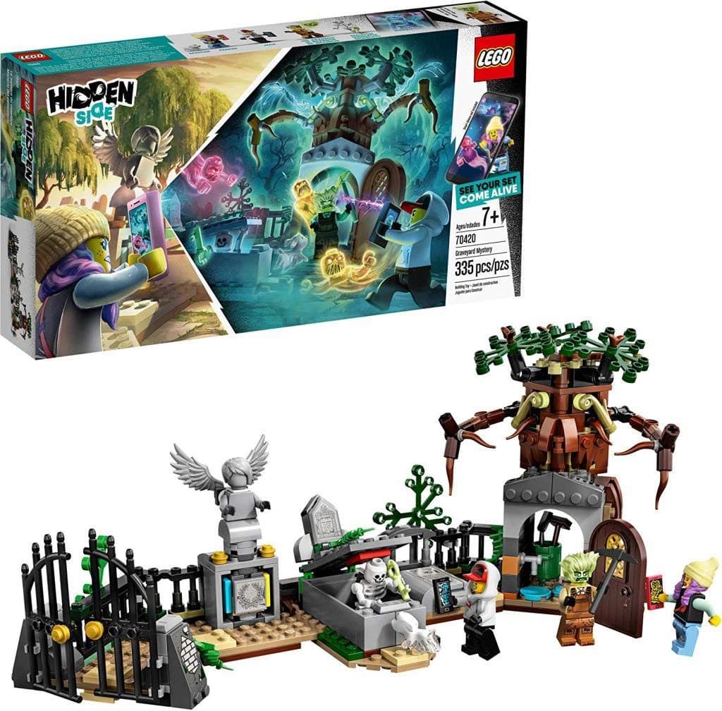 Hidden Side 70420 Graveyard Mystery Construction Set, AR Games app, Toys for 7 Years Old Boys and Girls, Interactive Augmented Reality Ghost Playset with 4 minifigures