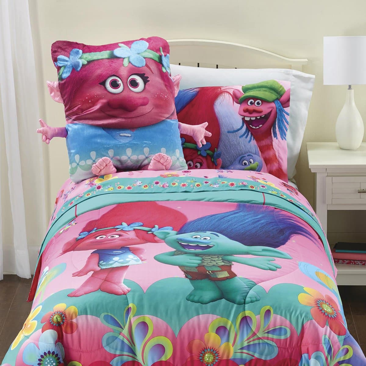 Troll Life Twin Sheet Set 3 Piece Kids Bedding Set with Bonus Free E-Book