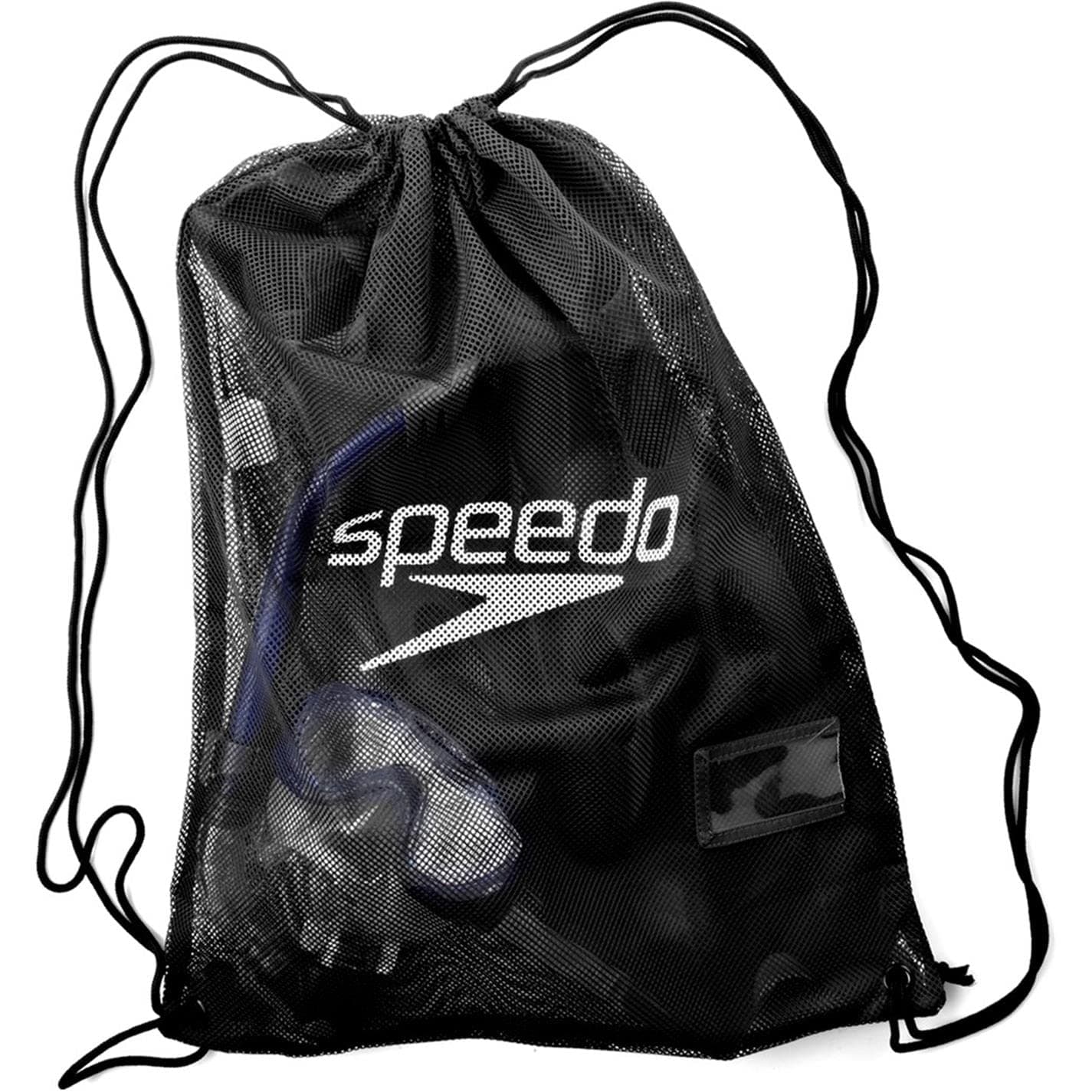 Black Speedo Equipment Mesh Wet Kit Swim Bag