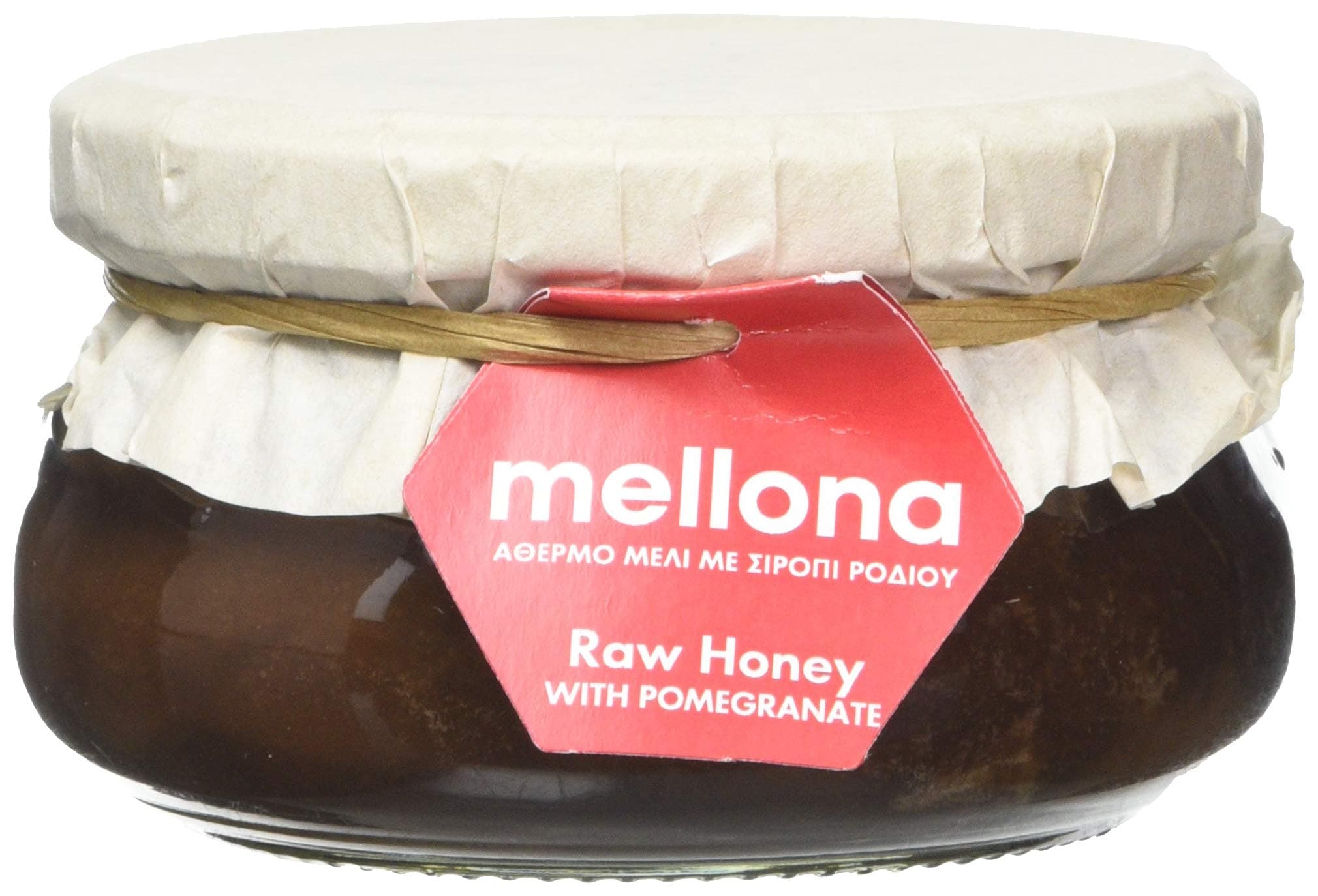 Mellona Pure Raw and Unique Creamy Honey with Natural Pomegranate Syrup, 250 g