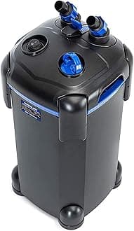 396GPH 3-Stage Canister Filter, Ultra-Quiet External Aquarium Filter with Free Media for Large Fish Tanks and Aquariums