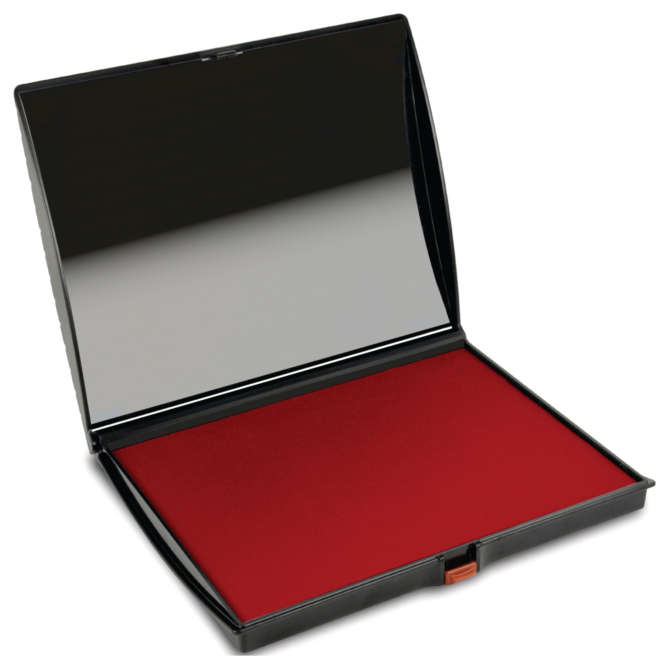 Supply360 AS-SHI0940195 Shiny Large Stamp Pad, Felt, Plastic Cover, S4, 5" x 7", Red Ink
