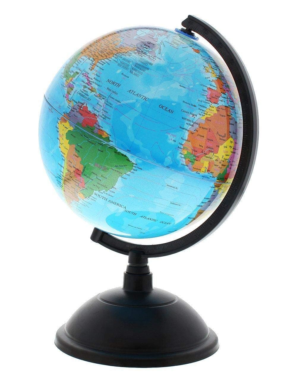 My Graceworld Globe | World Globe with Stand- Educational Learning Rotating Desktop Globe