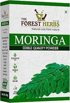 The Forest Herbs Natural Care From Nature Moringa Leaf Powder 250 Grams | Drumstick Leaf powder | Herbal Supplement | Good For Digestion, Immunity Skincare and Haircare
