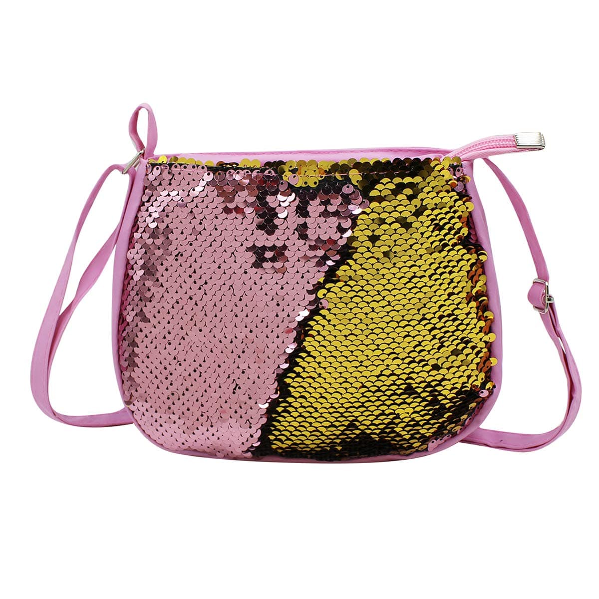 OrityleKids Girls Sparkle Crossbody Purses Glitter Shiny Flip Sequin Small Purse Zippered Cute Handbag