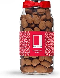 Cocoa Dusted Milk Chocolate Caramalised Pecans in a Luxury Gift Jar 690g - New Palm Oil Free Recipe