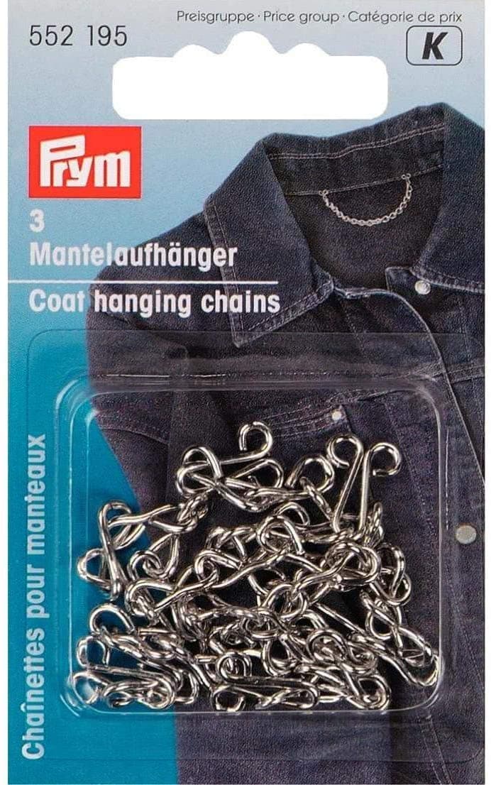 PrymCoat Hanging Chains mild Steel Silver col, Pack of 3