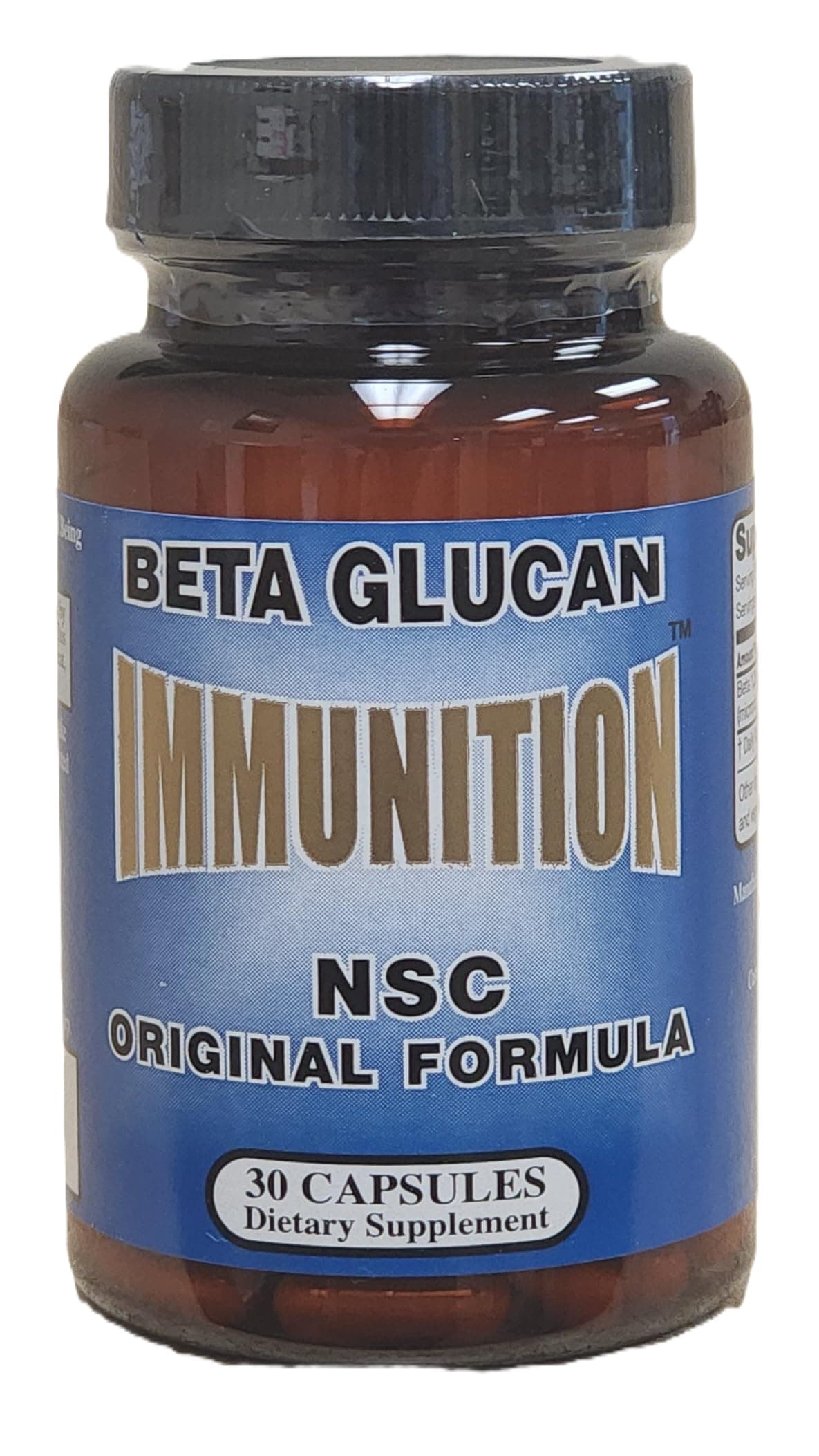 Immunition Nsc-24 Beta Glucan Original Formula 3 Milligrams 30 Capsules