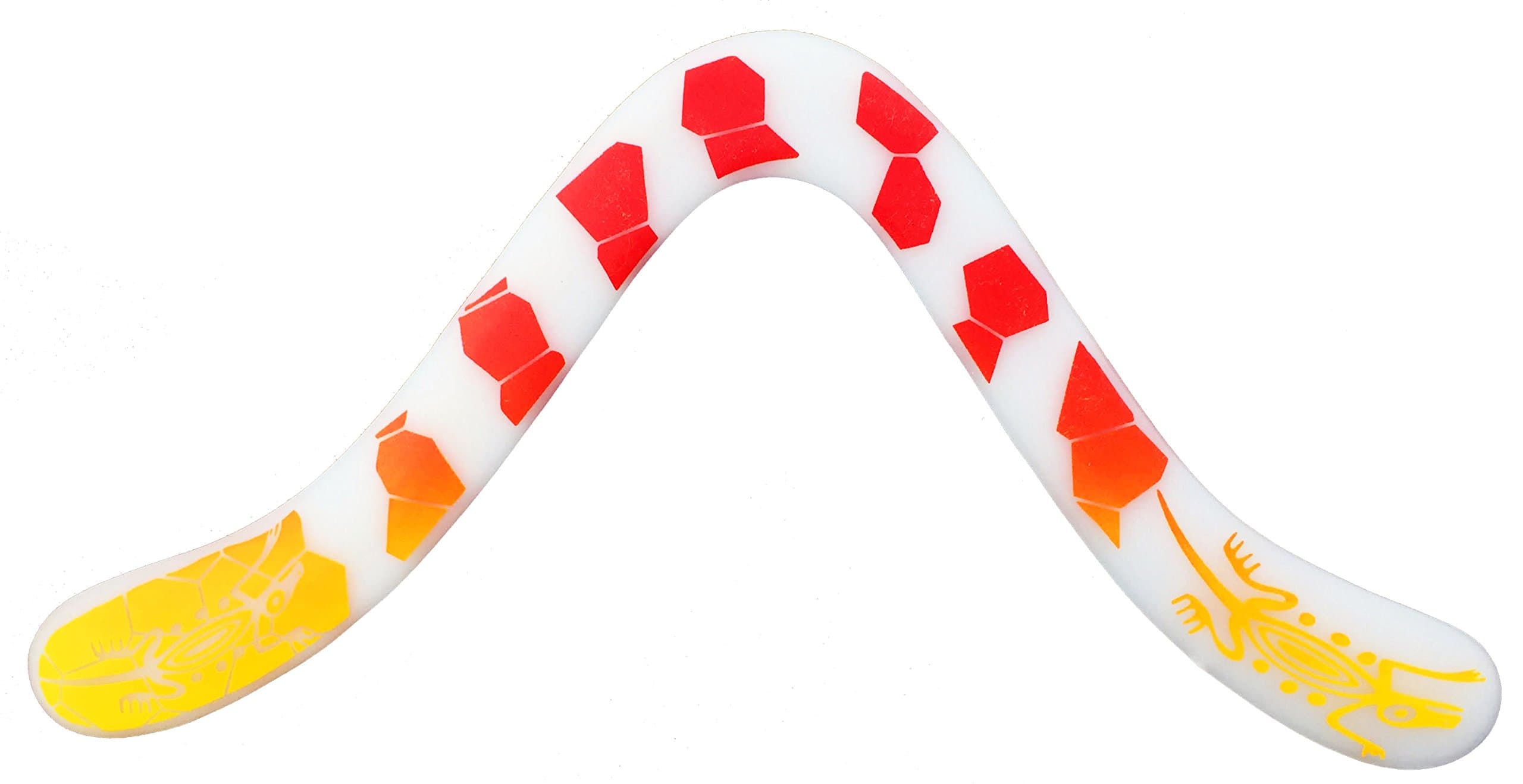 Technic Gecko Decorated Boomerang - for Ages Above 8 Years Old by Colorado Boomerangs.