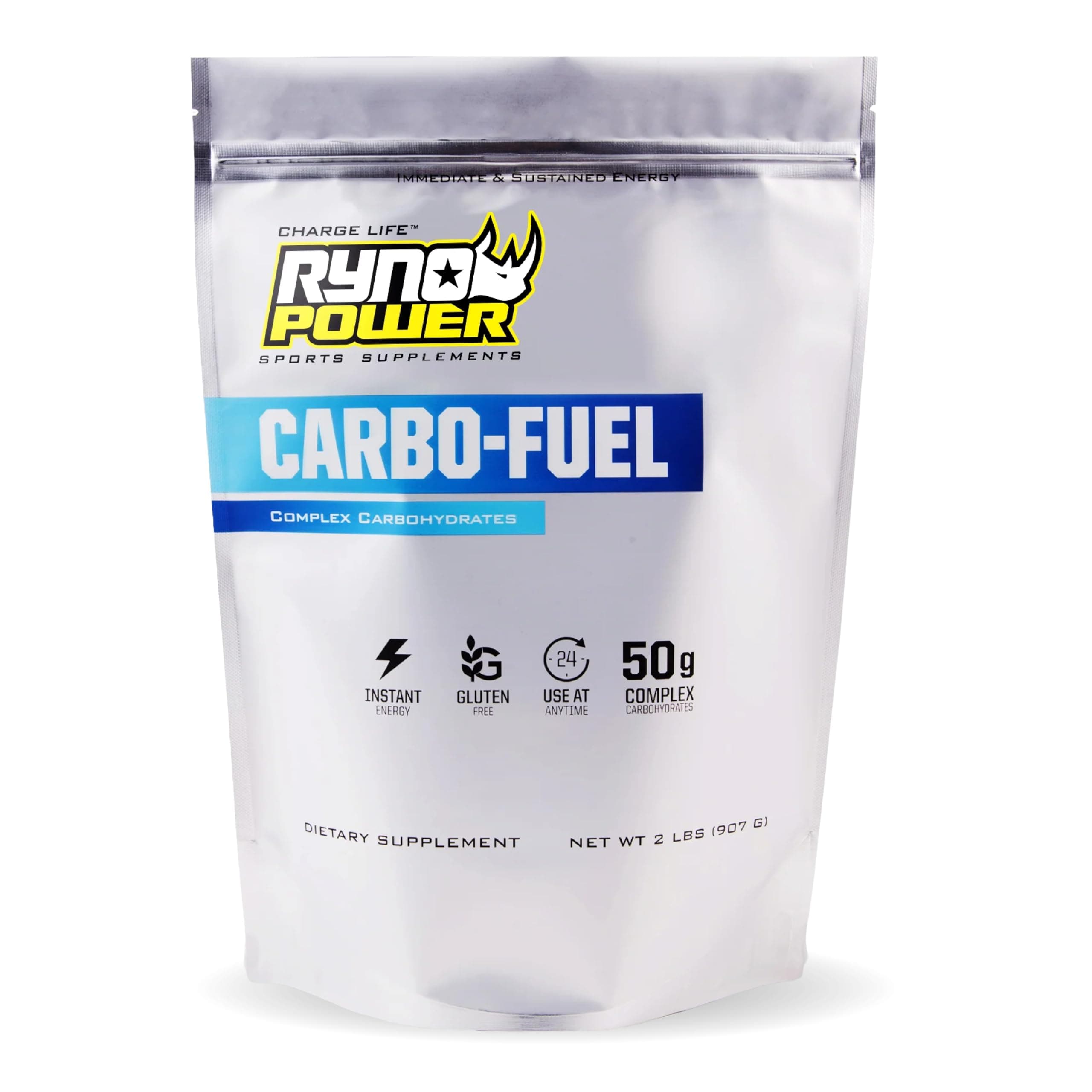 Carbo-Fuel Stimulant-Free Drink Mix 2lb (20 Servings) - All-Natural Pure Carbohydrate Powder for Athletic Performance - Vegan and Gluten Free