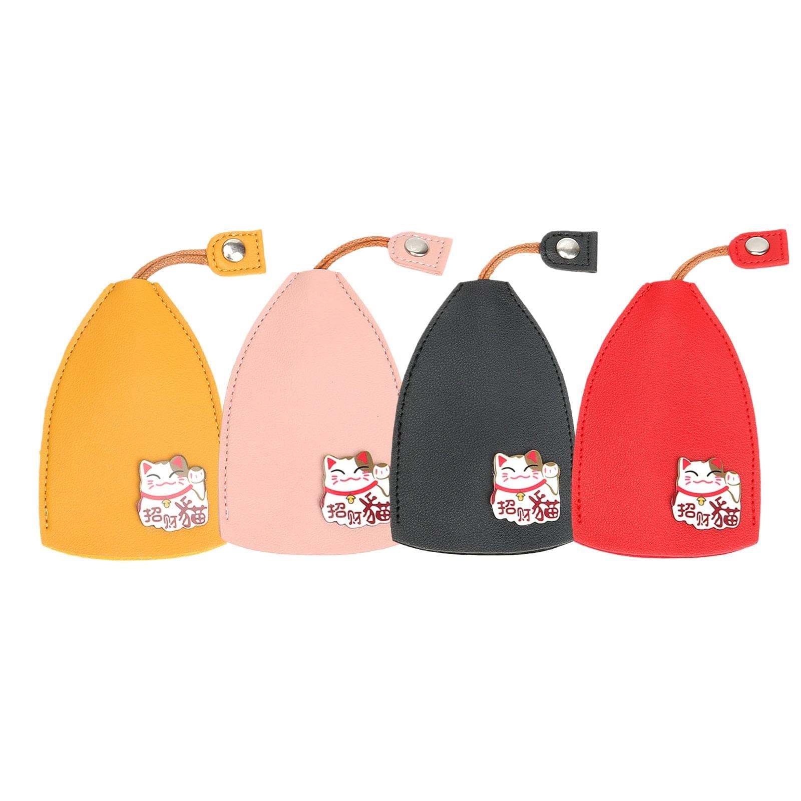 Unisex Cute Fruits Pull Type Key Bag,PU Leather Key Wallets Housekeepers, Car Key Holder Case,Car Key Case for Men Women