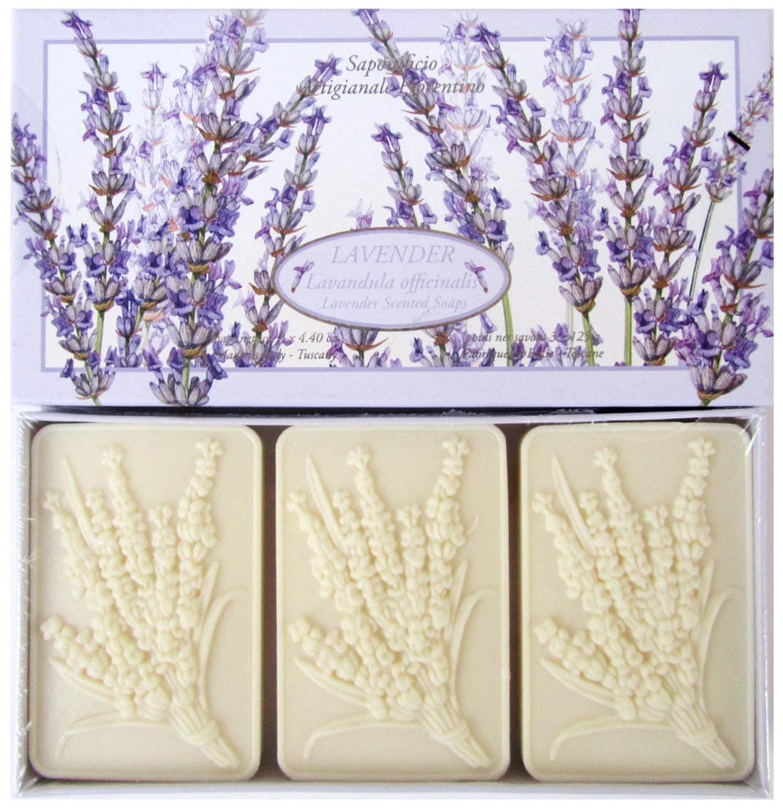 Soap Lavanda (Lavender) Bath Soap, 3 x 4.40 oz