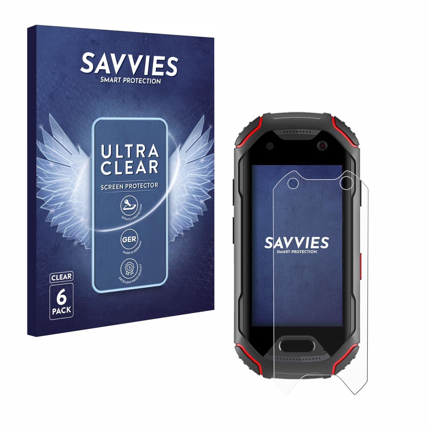 Savvies 6 Pack Screen Protector compatible with Unihertz Atom Protection Film Clear
