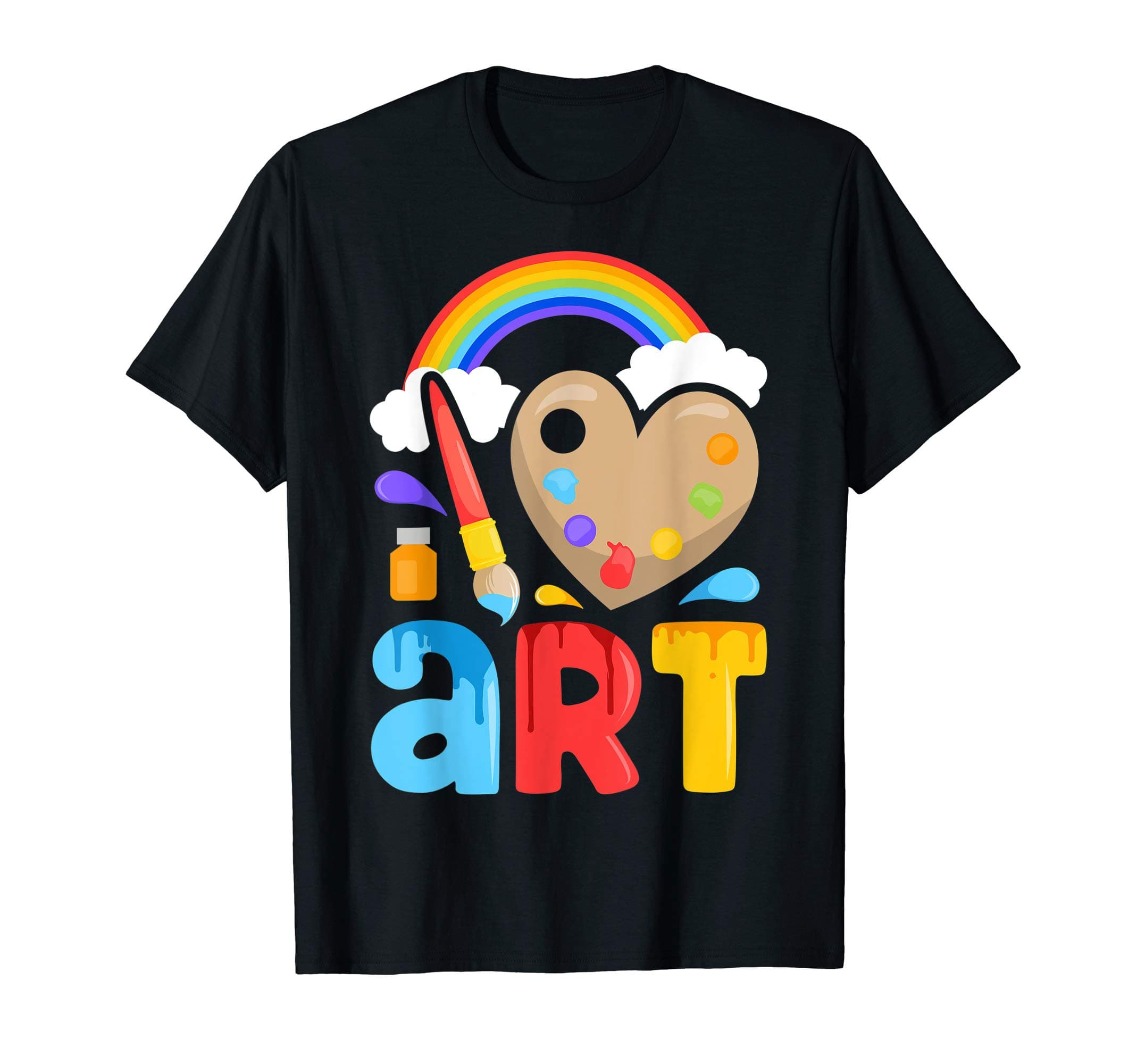 Creative Artist CoI Love Art Artist Painter Colorful Painting Gifts Kids Girls T-ShirtOEKO-TEX STANDARD 100