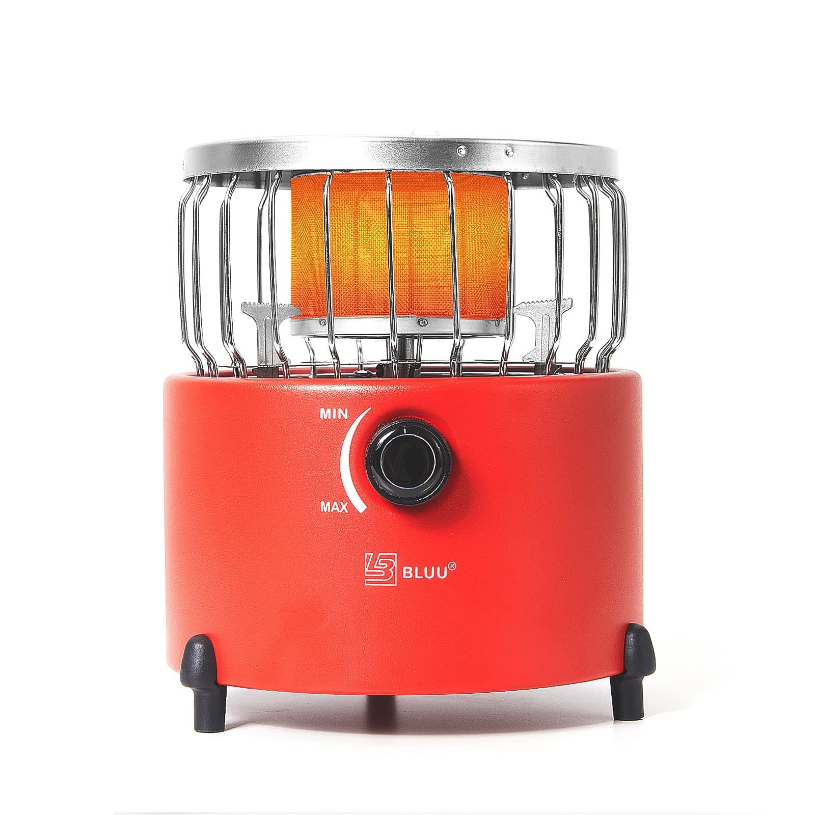 BLUU 2 in 1 Camping Outdoor Propane Heater & Stove, Gas Stove Camp Garage Tent Hunting Blind Heater for Ice Fishing Backpacking Hiking Hunting Survival Emergency