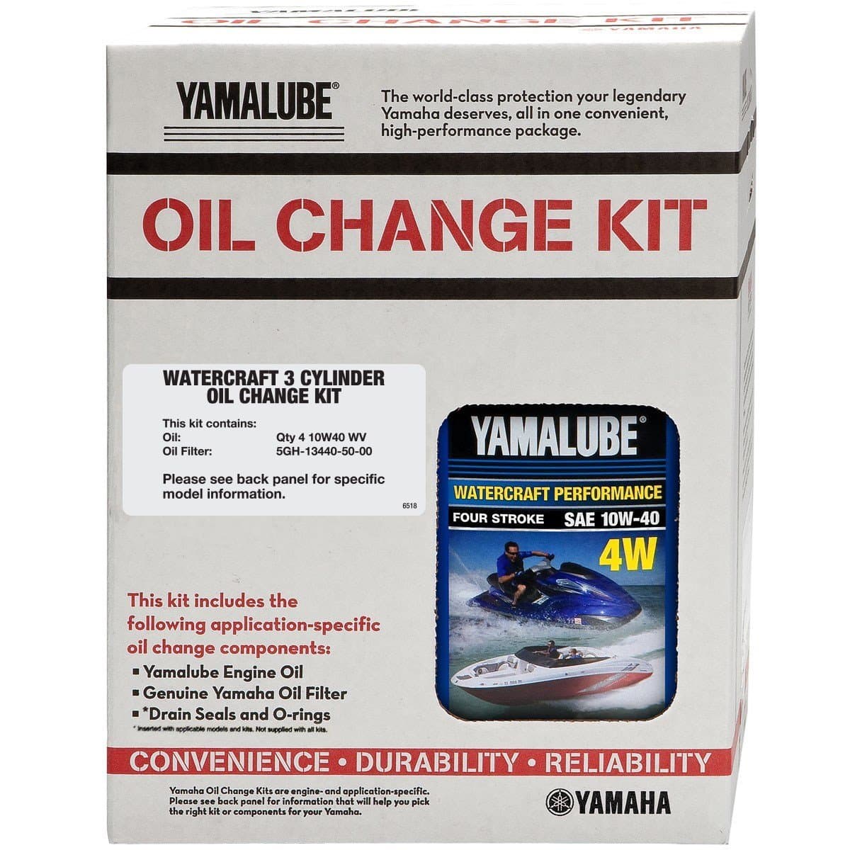 Yamaha Yamalube Watercraft 3-Cyclinder Oil Change Kit, #LUB-3WTRC-KT-20
