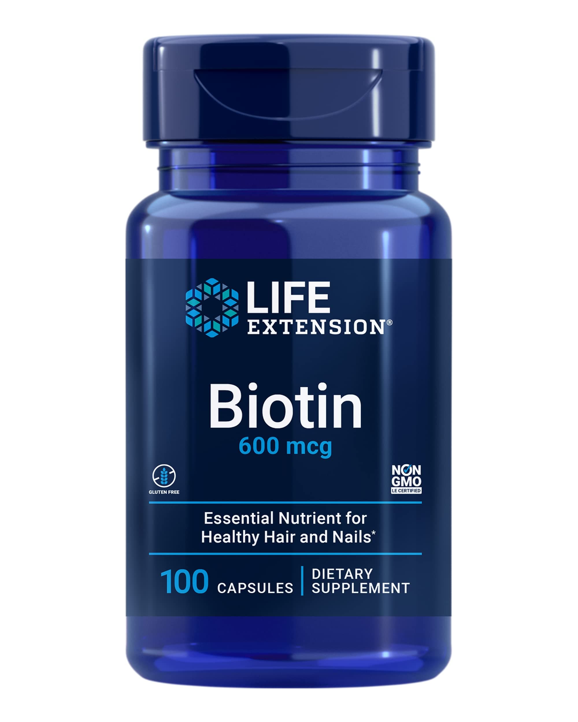LIFE Extension BIOTIN 600MG CAPS 100'S