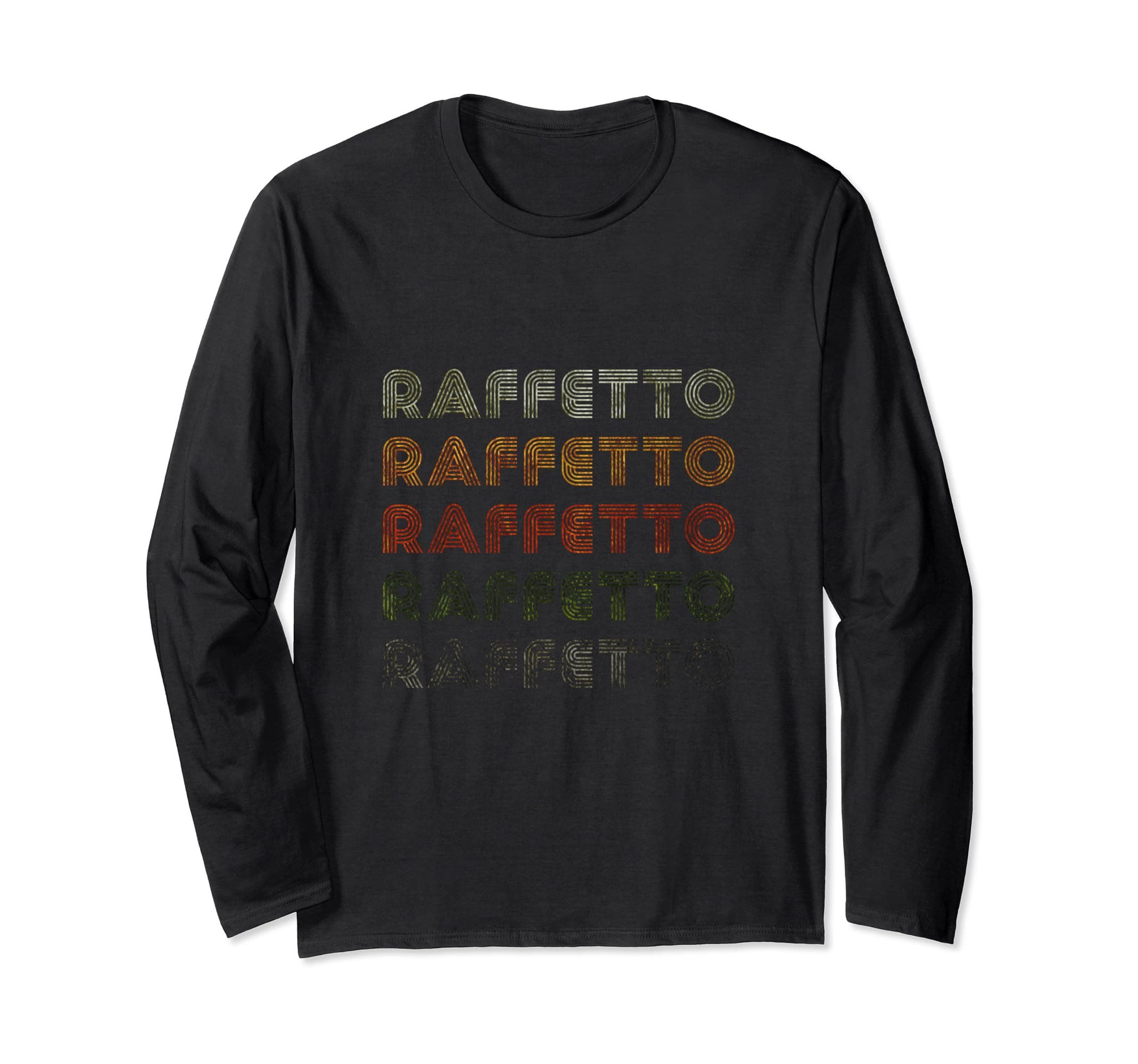 Love Heart Raffetto Tee Grunge Vintage Style Black Raffetto Long Sleeve T-Shirt
