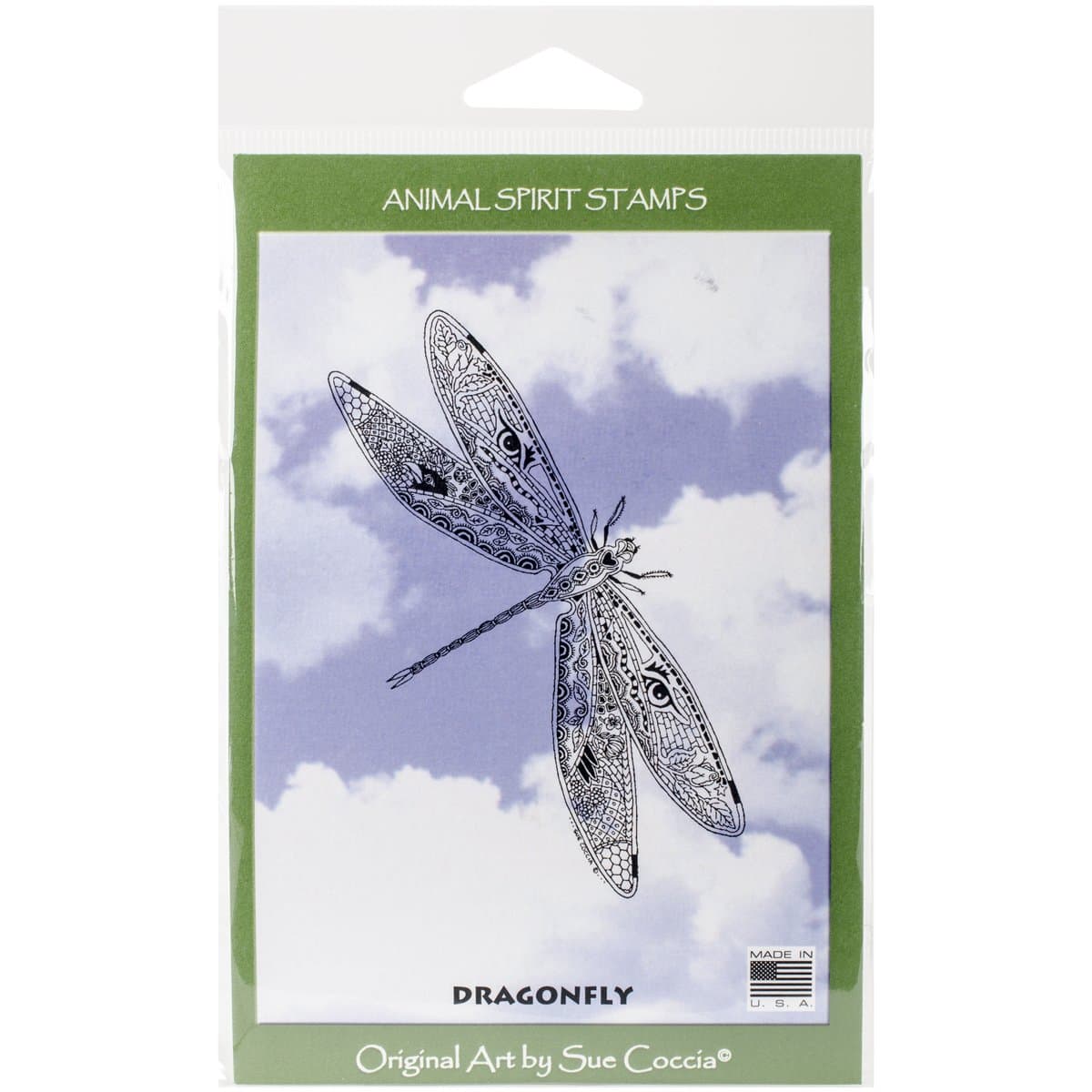 Earthart International EA564348 Cling Stamp 4.25 x 7 in. - Dragonfly