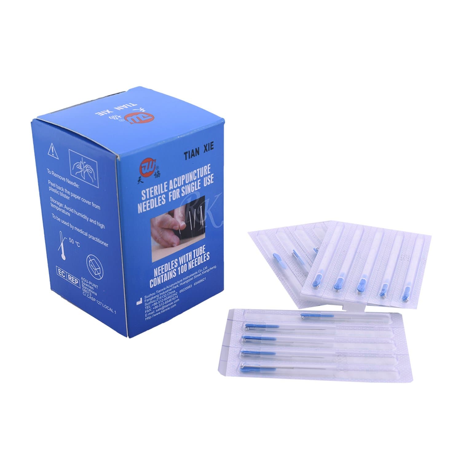 R A Products Acupuncture Tube Needle (Size: 25*25) Pack Of 100 No S - Multicolor
