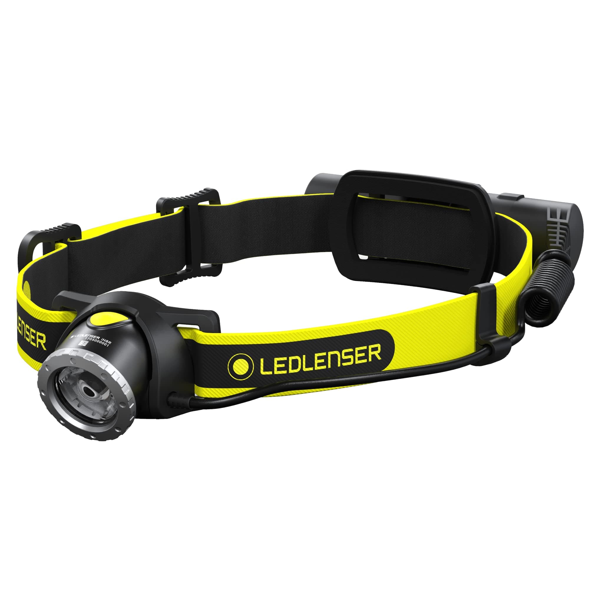 IH8R Rechargeable Headlamp with Rear Light, High Power LED, 600 Lumens, Hardhat Mount Included
