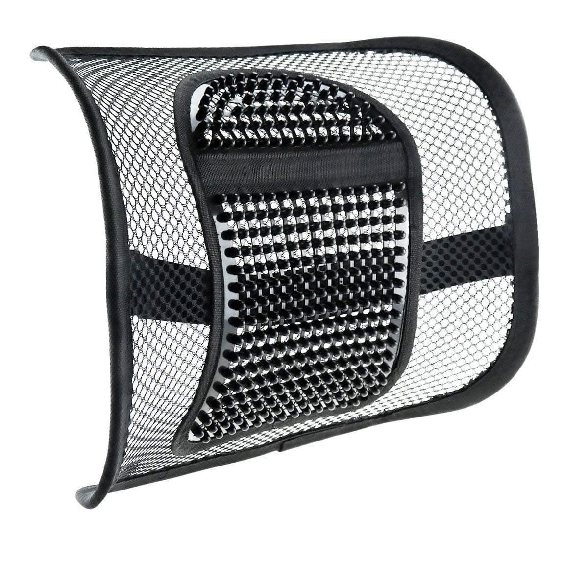 Mesh Back Support for Office Chair, Mesh Lumbar Support with Elastic Strap Chair Back Rest for Back Pain Relief/Car Seat