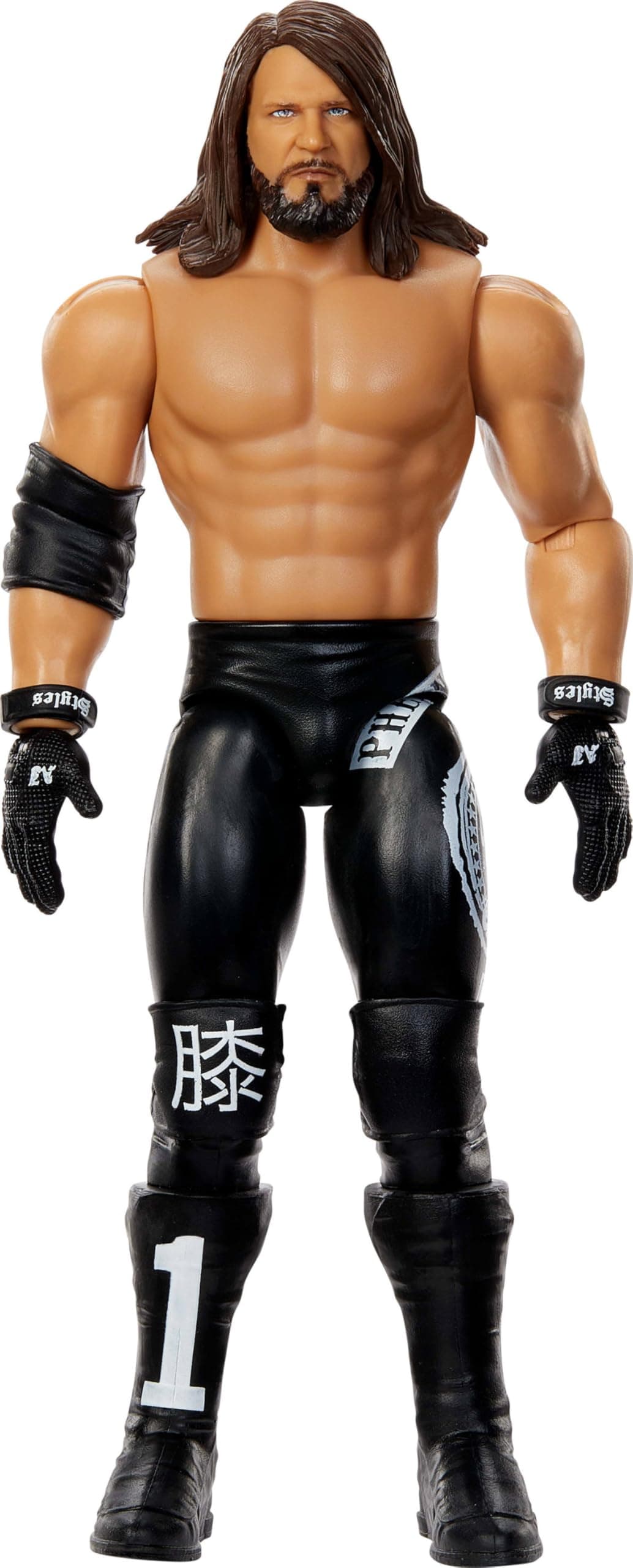 Mattel WWE AJ Styles Action Figure, Main Event Series #154 6-inch Collectible with 10 Articulation Points & Life-Like Look