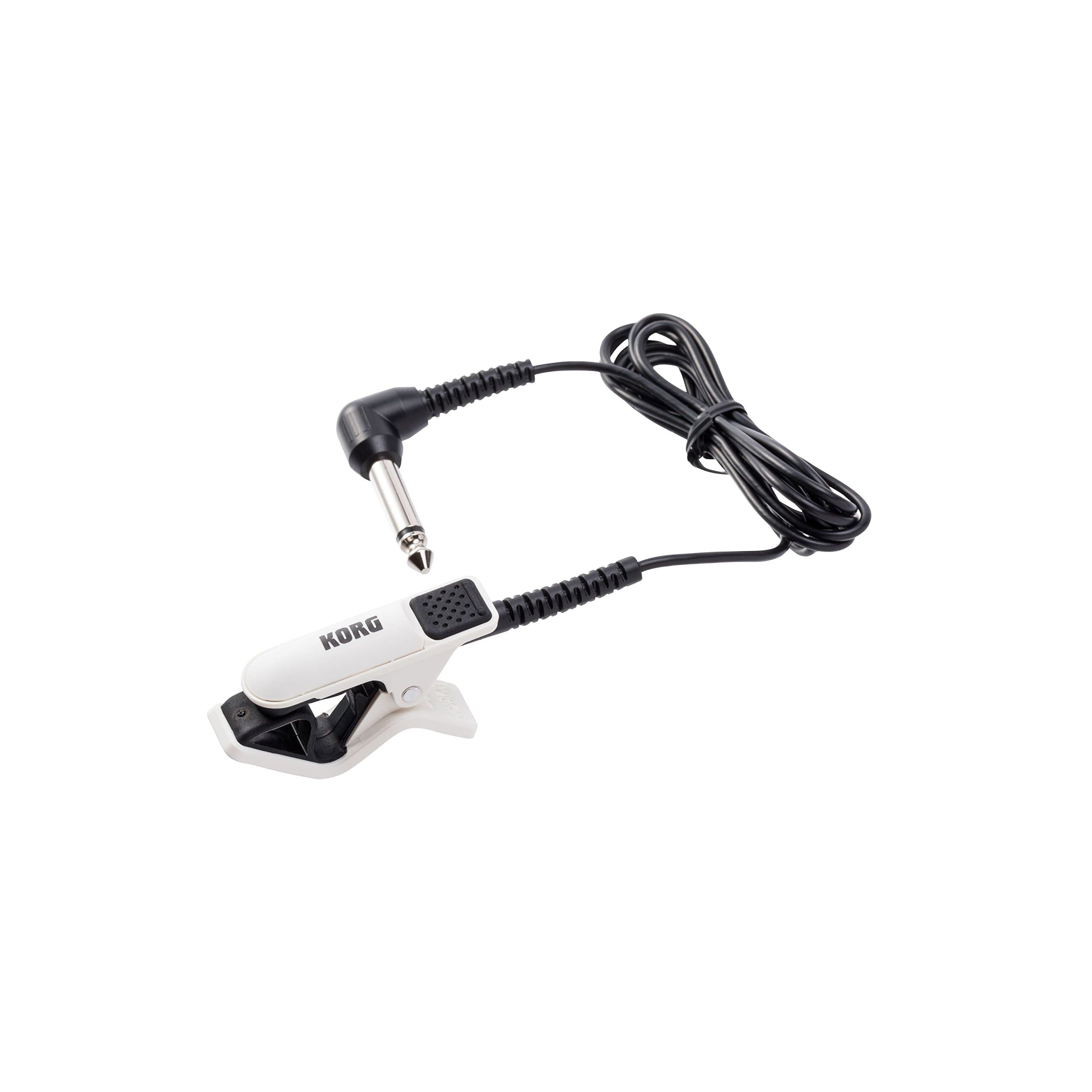 CM-300-WHBK Improved Design Contact Microphone for Clip-Type Tuners - White/Black