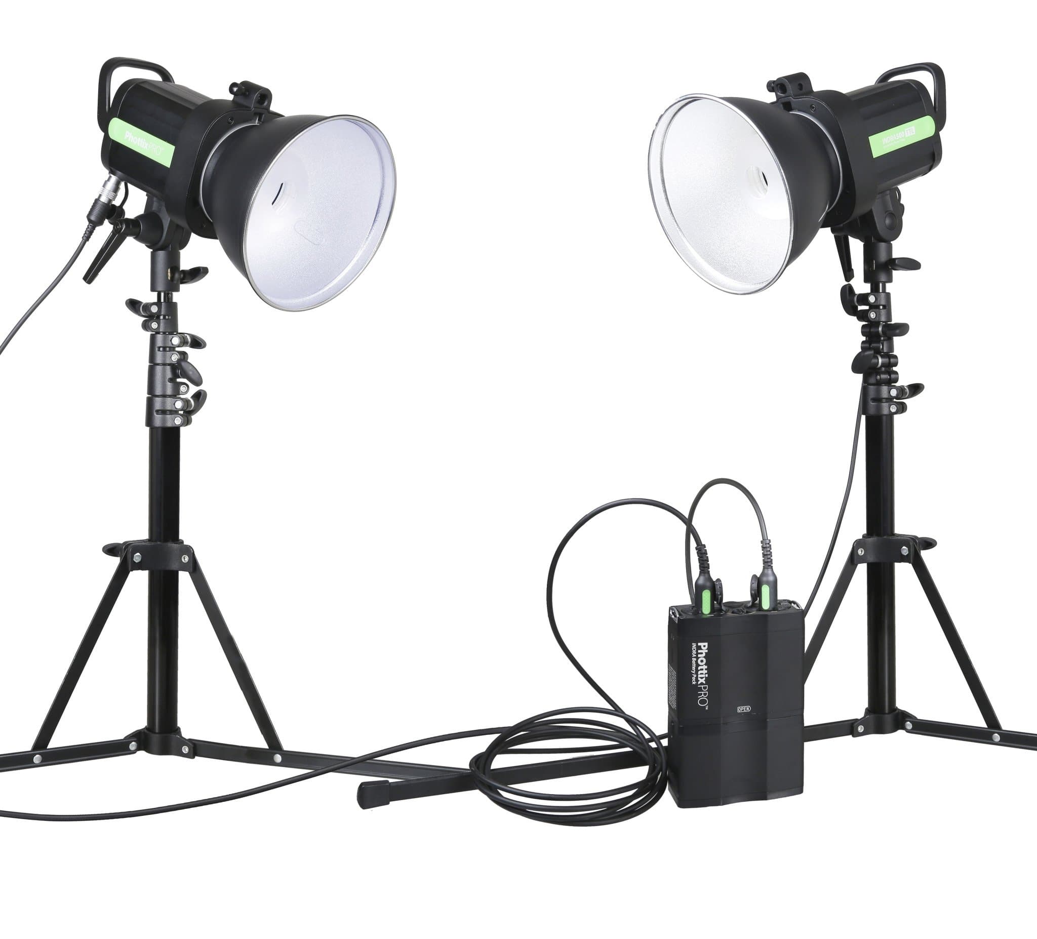 Phottix Indra500 TTL 2-Monolight Kit with Battery Pack (PH00315)