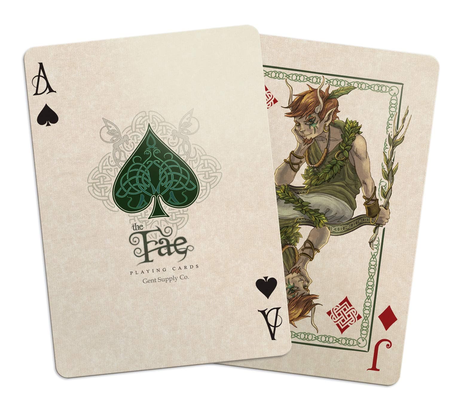 GENT SUPPLY CO. Bicycle Creatures of The FAE Playing Cards Green