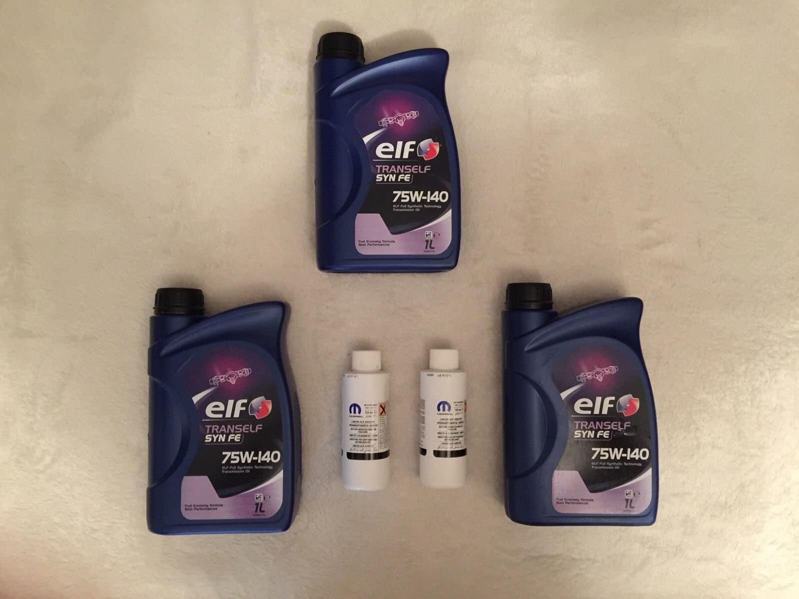 Mopar ELF 2x Axle Additive to reduce friction & eliminate noise Jeep's 4318060AD 75W-140 3L