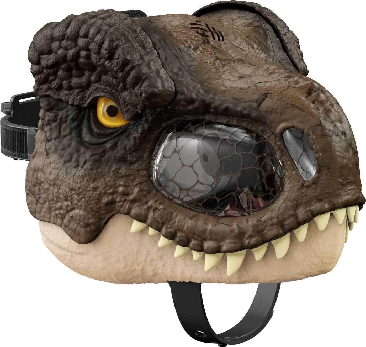 Mattel Jurassic World Tyrannosaurus Rex Chomp 'N Roar Dinosaur Mask, GYW85, Multicolor