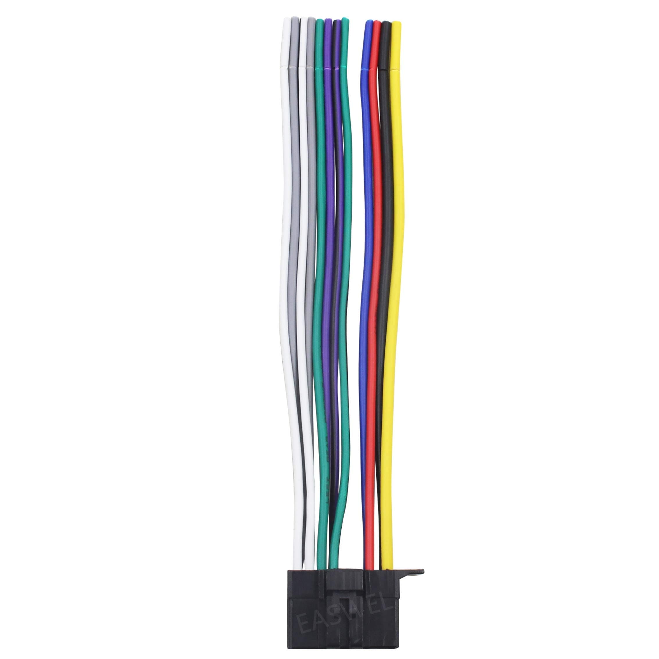 Wire Harness for Pioneer DEH-S31BT, DEHS4000BT, DEH-S4000BT (Flat Ribbon, Copper, Automotive)