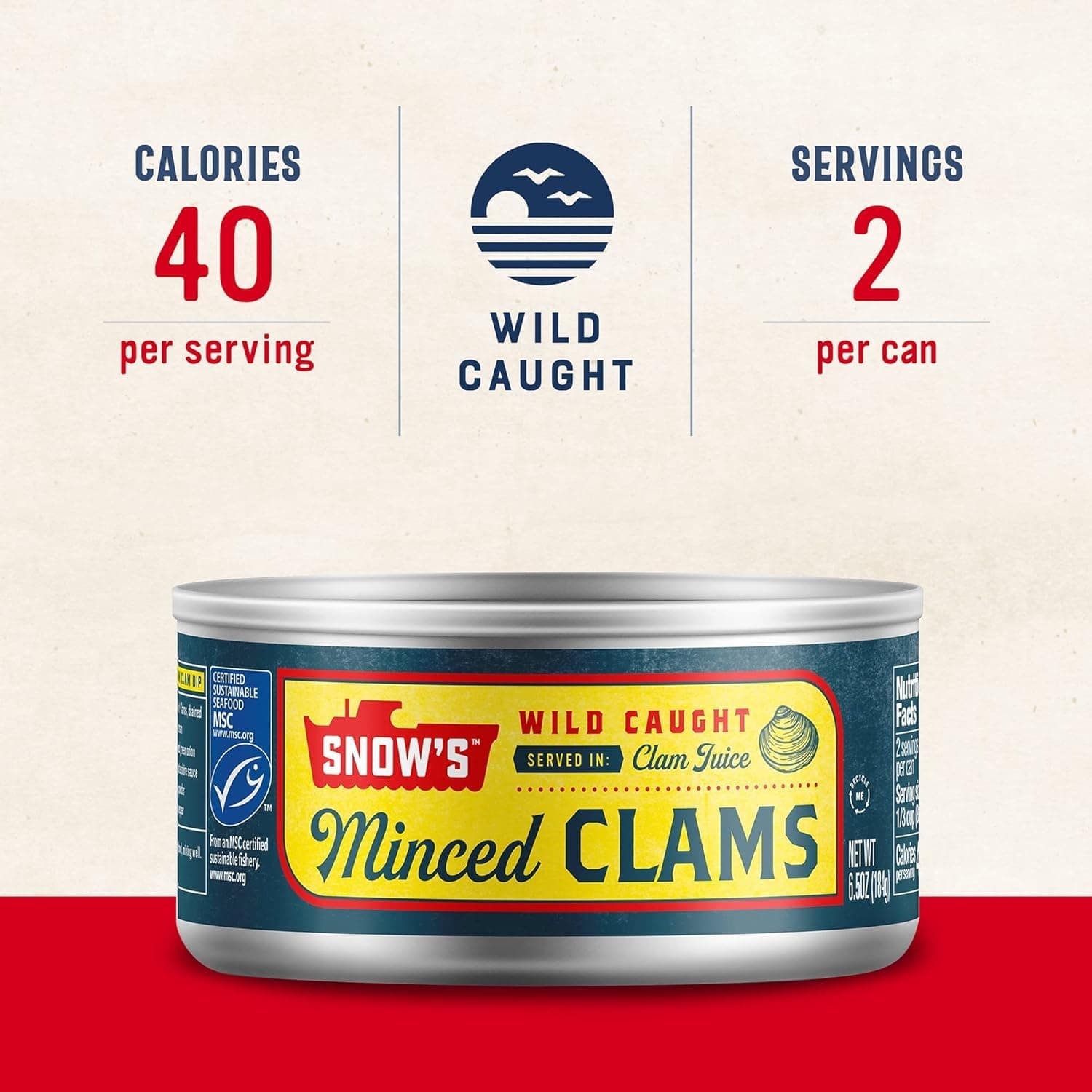 Snow's Bumble Bee Minced CLAMS in Clam Juice 6.5 oz (5 Pack)