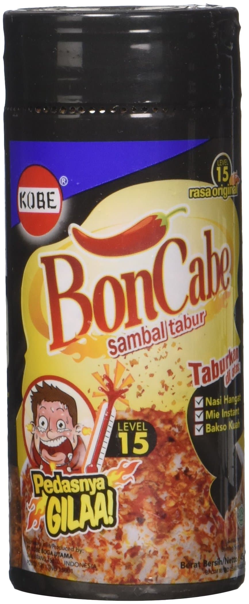 Bon Cabe (Sprinkle Chili Original Flavor Level 15) - 1.76oz (Pack of 3)