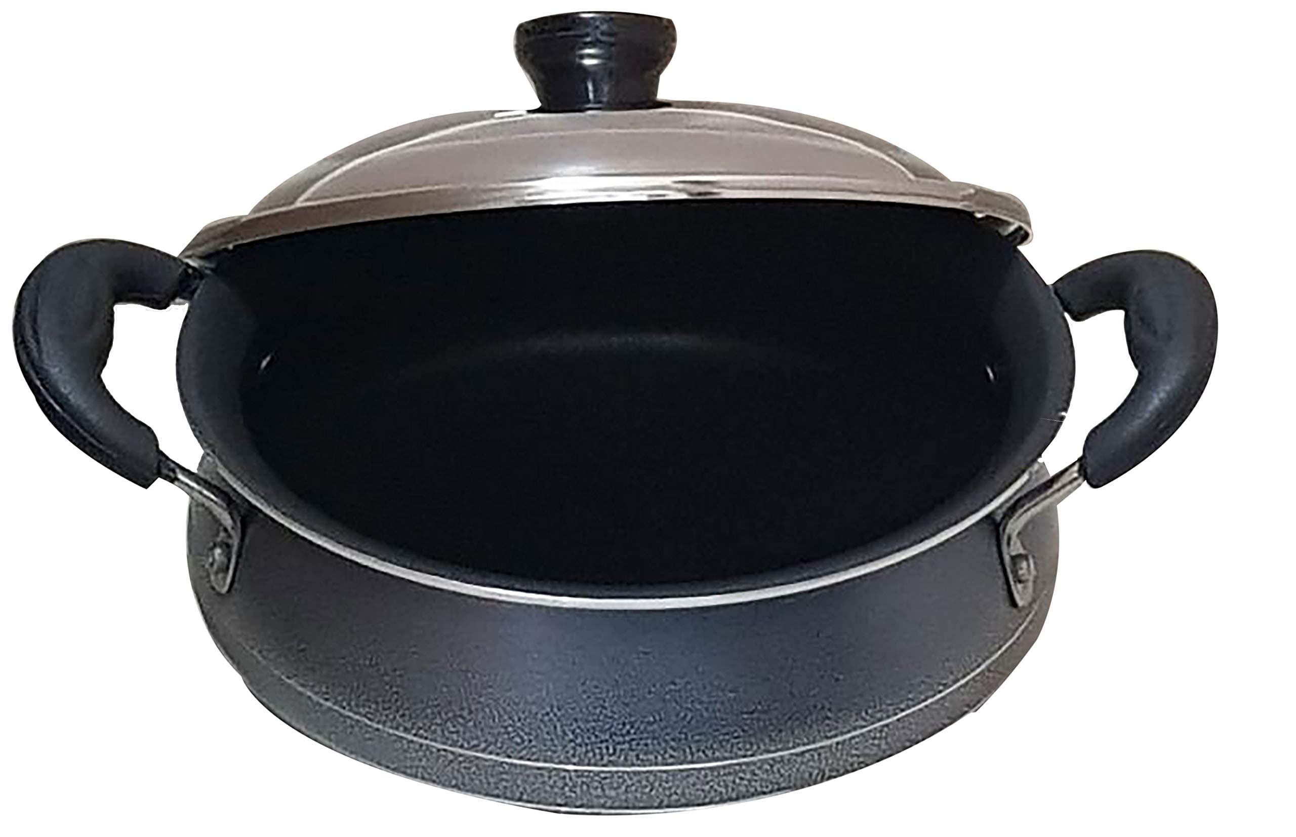 VISALAM Non-Stick Gravy Pot with LID, 2 L , Dia 210 mm (BLACK)